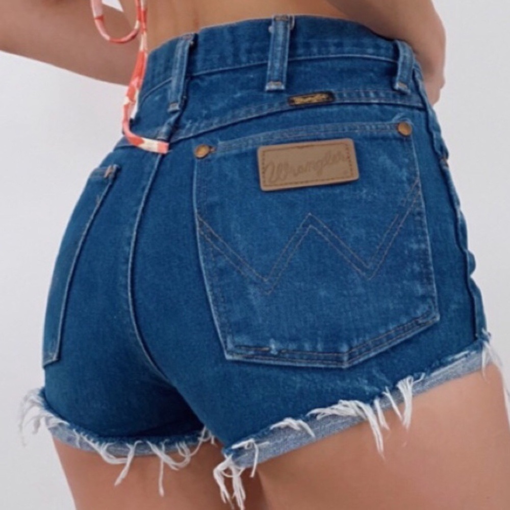 Wrangler Reworked High Waist Jean Shorts